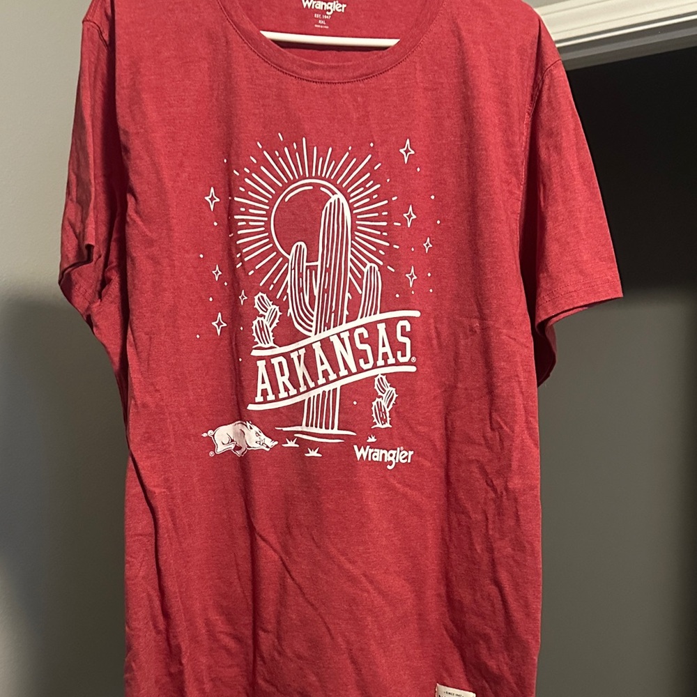 Wrangler Red Arkansas Cactus Tee